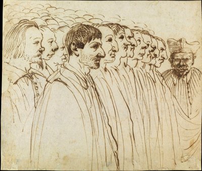 Revue des ecclésiastiques caricature - Guercino